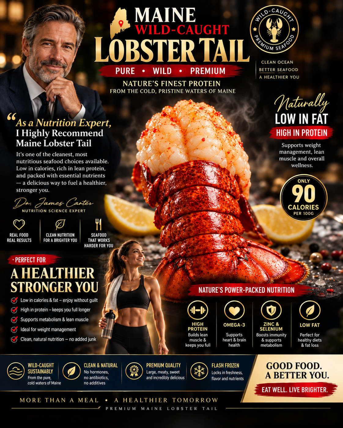 Maine Lobster Tail – Succulent Seafood Favorite with Rich Flavor & Premium Quality-Zane