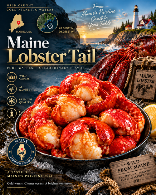 Maine Lobster Tail – Succulent Seafood Favorite with Rich Flavor & Premium Quality-Zane