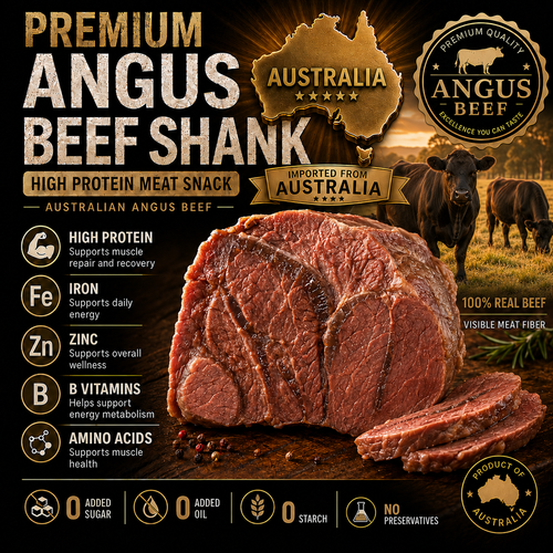 100% Grass-Fed Beef Shank Snack | High Protein Low Carb Meat Snack for Everyday Energy-Zane