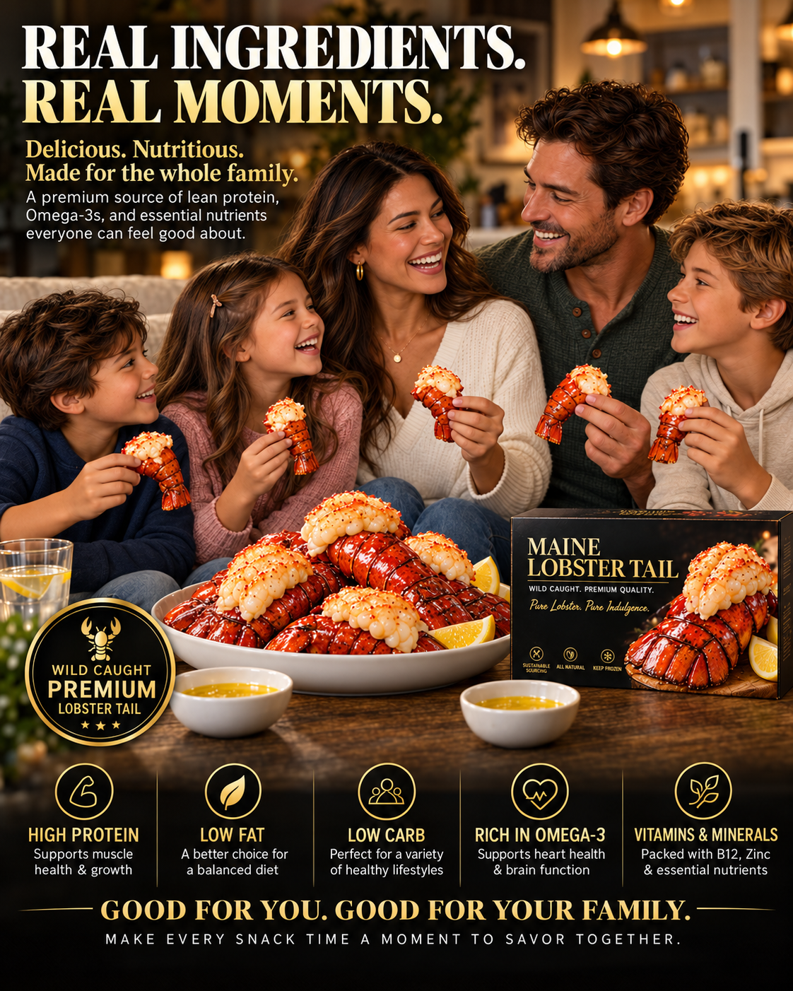 Maine Lobster Tail – Succulent Seafood Favorite with Rich Flavor & Premium Quality-Zane